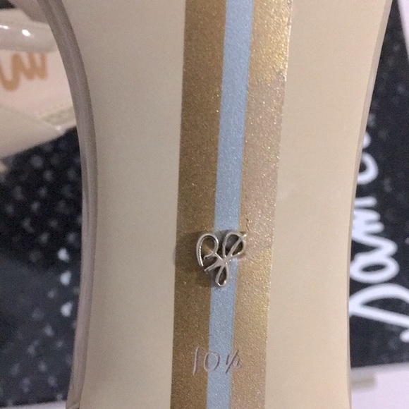 NIB Sam Edelman ‘Patti’ Ankle Strap Heel in Patent Nude leather Size 10.5! 🎉 - Picture 12 of 15